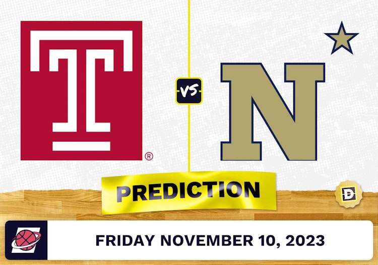 Temple vs. Navy Basketball Prediction - November 10, 2023