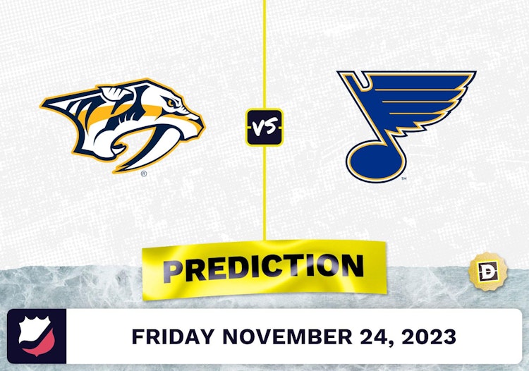 Predators vs. Blues Prediction and Odds - November 24, 2023