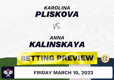 Karolina Pliskova vs. Anna Kalinskaya Predictions - Mar 10, 2023
