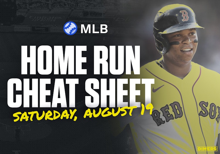 Home Run Cheat Sheet - HR Data, Stats, Matchups and More for Saturday [8/19/23]