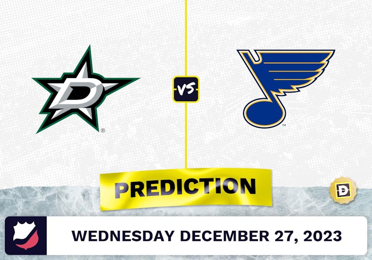 Dallas Stars vs. St. Louis Blues Prediction, Odds, NHL Picks  [12/27/2023]