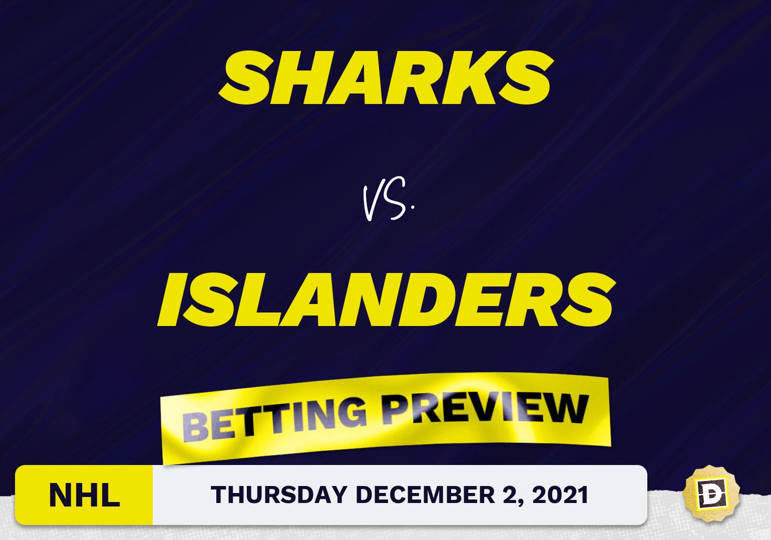 Sharks vs. Islanders Predictions and Odds - Dec 2, 2021