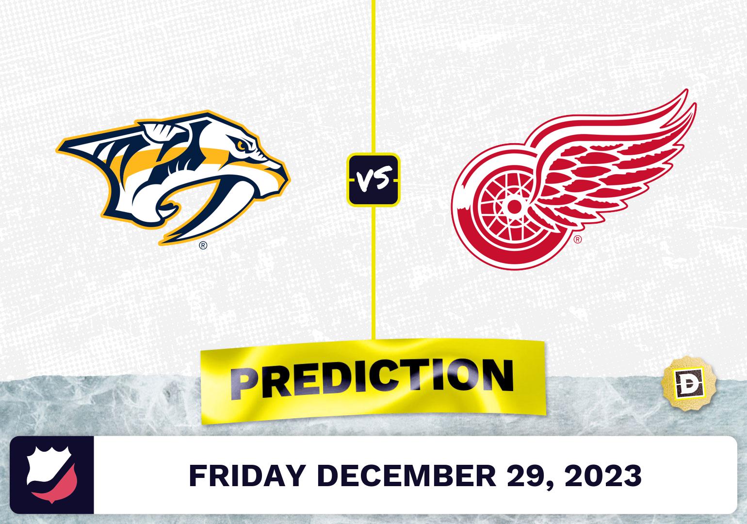 Nashville Predators vs. Detroit Red Wings Prediction, Odds, NHL Picks  [12/29/2023]