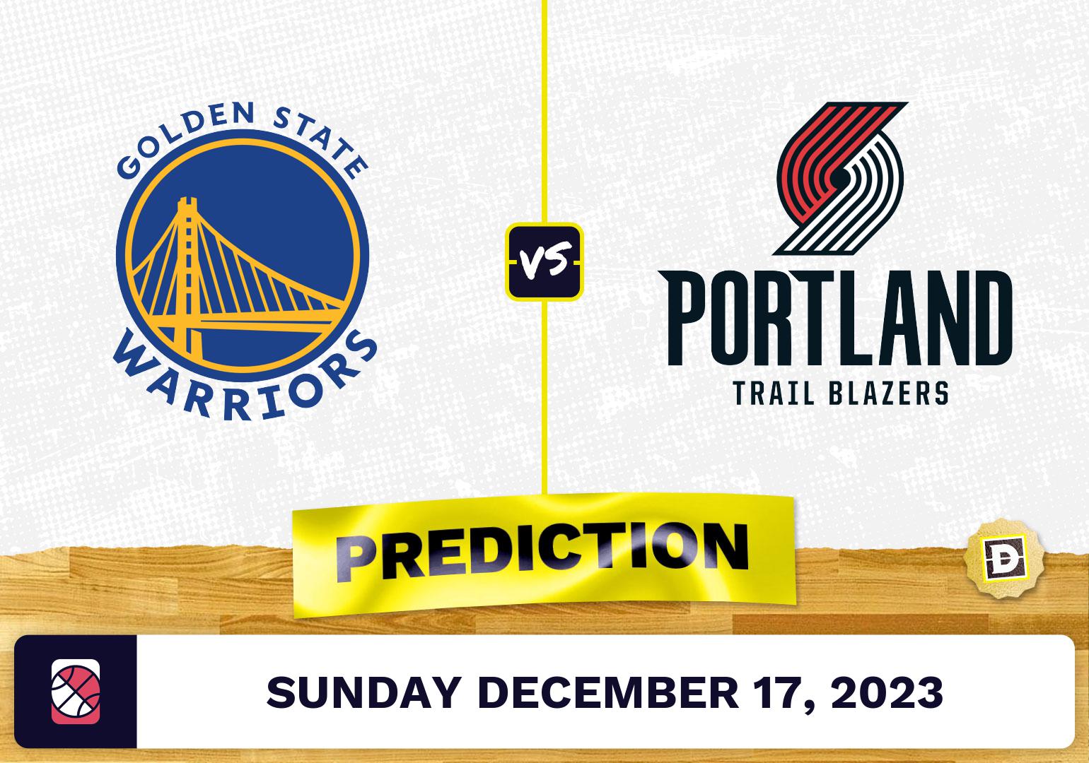 Golden State Warriors vs. Portland Trail Blazers Prediction, Odds, Picks for NBA Sunday [12/17/2023]