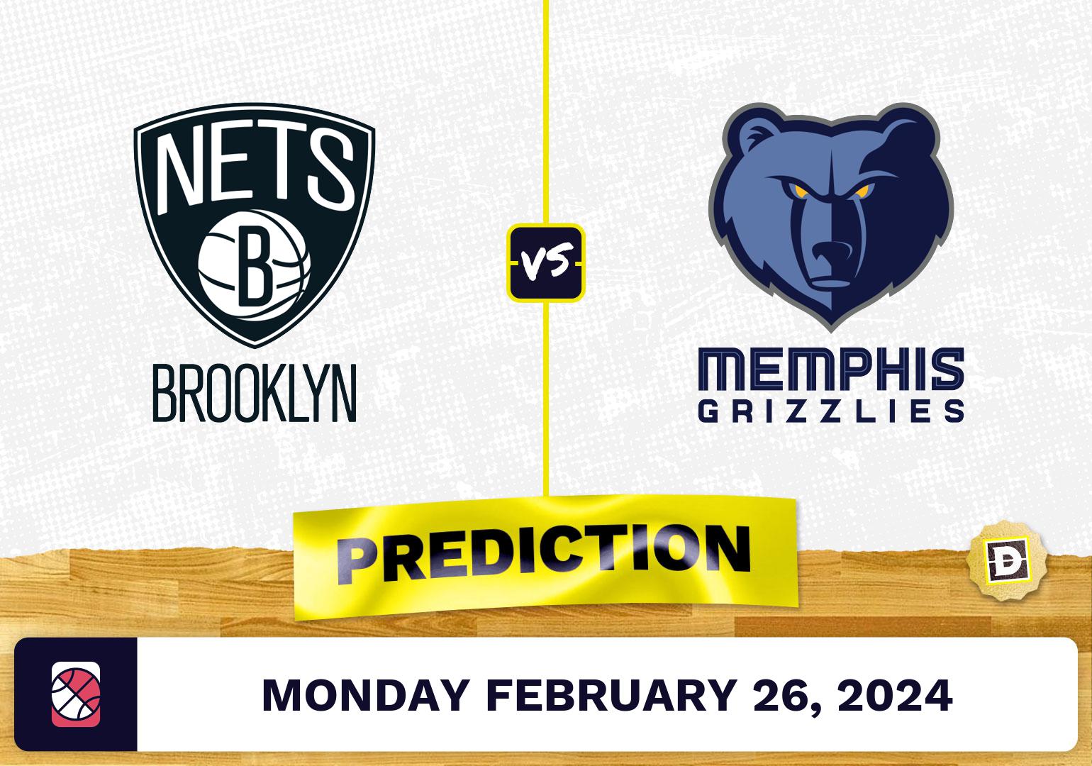 Brooklyn Nets Vs. Memphis Grizzlies Prediction, Odds, NBA Picks [2/26/2024]