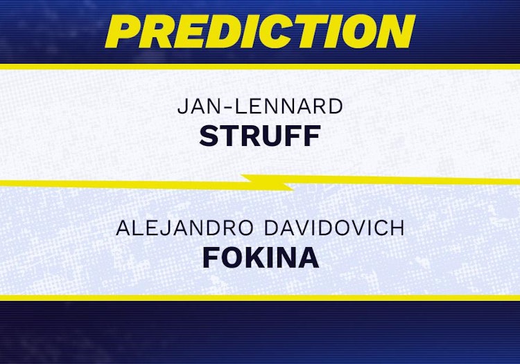 Jan-Lennard Struff vs Alejandro Davidovich Fokina Tennis Prediction.