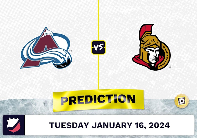 Colorado Avalanche vs. Ottawa Senators Prediction, Odds, NHL Picks [1/16/2024]