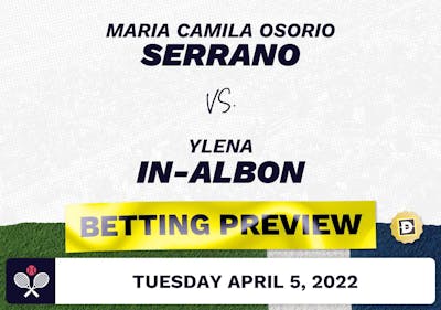 Maria Camila Osorio Serrano vs. Ylena In-Albon Predictions - Apr 5, 2022