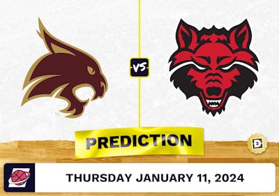 Texas State vs. Arkansas State Prediction, Odds, College Basketball Picks  [1/11/2024]