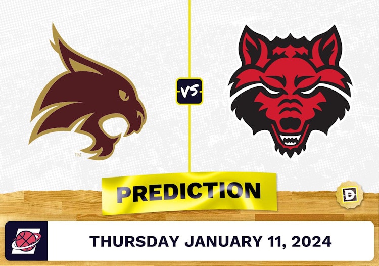 Texas State vs. Arkansas State Prediction, Odds, College Basketball Picks  [1/11/2024]