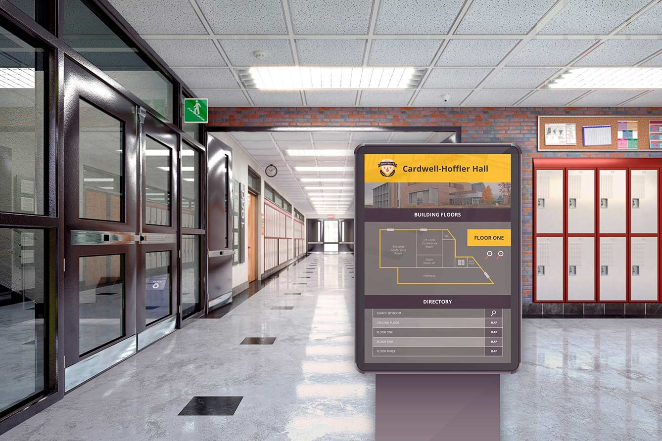 Wayfinding Digital Kiosks in K-12