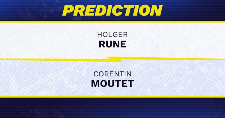 Holger Rune vs Corentin Moutet Tennis Prediction.