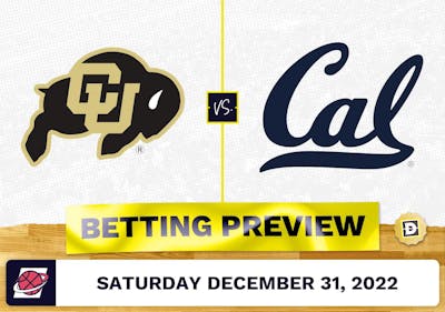 Colorado vs. California CBB Prediction and Odds - Dec 31, 2022