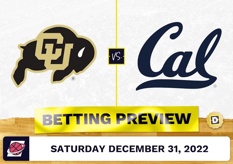 Colorado vs. California CBB Prediction and Odds - Dec 31, 2022