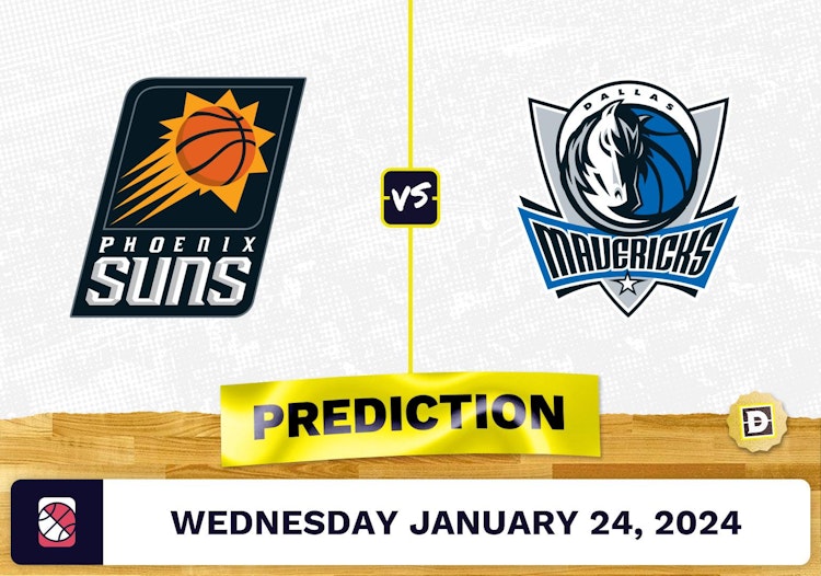 Phoenix Suns vs. Dallas Mavericks Prediction, Odds, NBA Picks [1/24/2024]