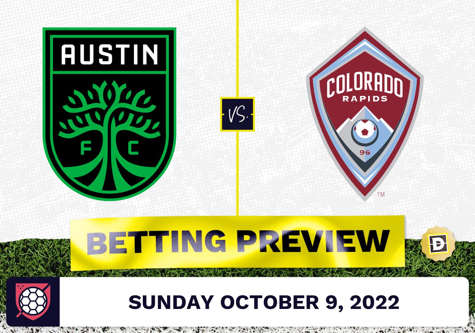 Austin FC vs. Colorado Rapids Prediction - Oct 9, 2022