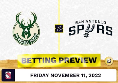 Bucks vs. Spurs Prediction and Odds - Nov 11, 2022