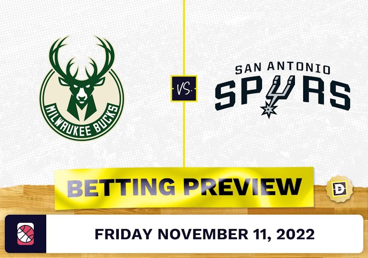 Bucks vs. Spurs Prediction and Odds - Nov 11, 2022