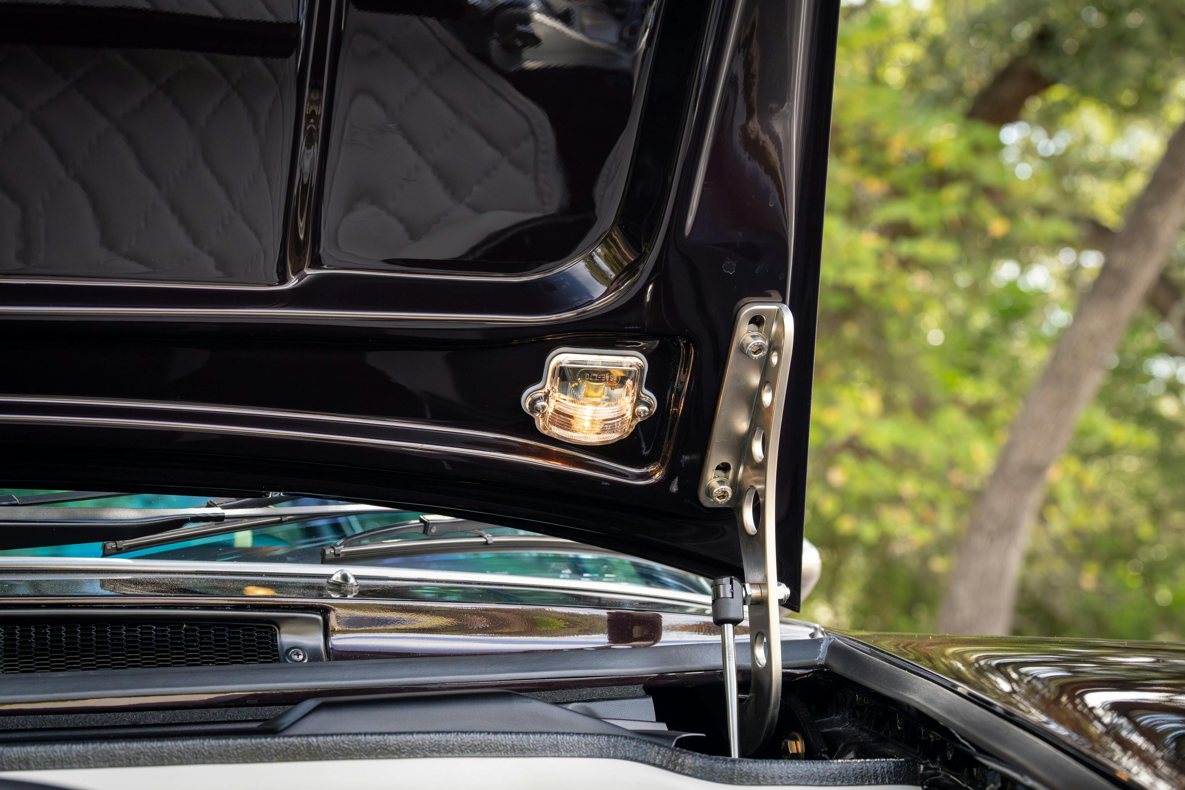 1990 Singer Porsche 911 Carrera 2 "Austin" commission in Aubergine Metallic shot in Austin, TX for a Bring a Trailer auction.