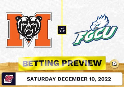 Mercer vs. Florida Gulf Coast CBB Prediction and Odds - Dec 10, 2022