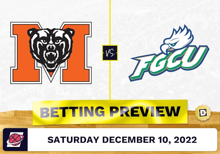 Mercer vs. Florida Gulf Coast CBB Prediction and Odds - Dec 10, 2022