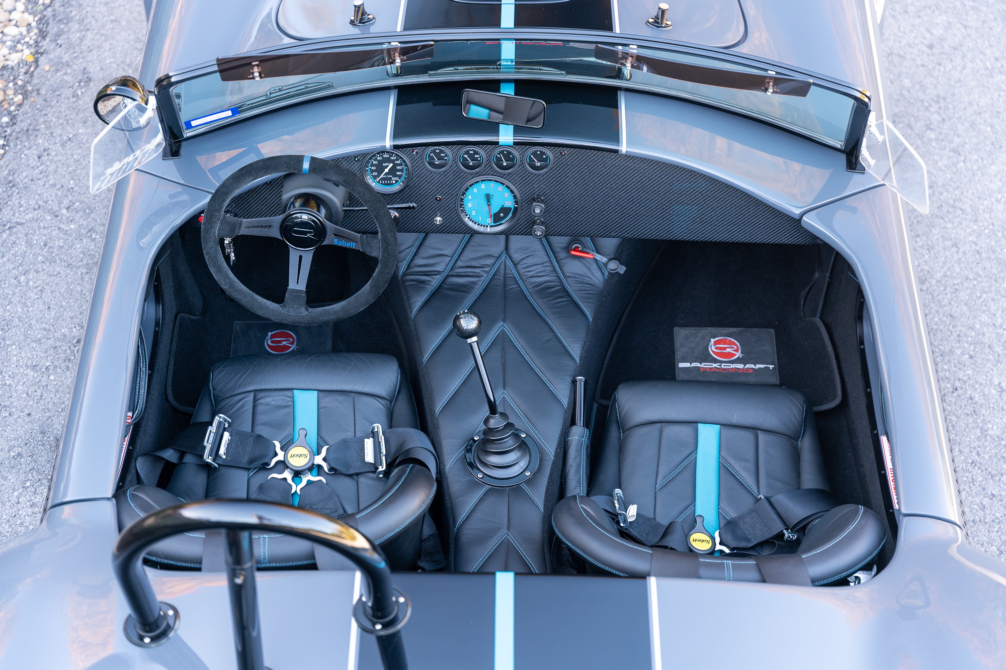 Top down view of a Backdraft Cobra interior