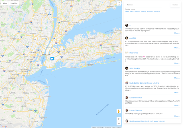 How to Build a Location-based Twitter Search App with React and Cosmic image