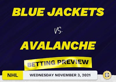 Blue Jackets vs. Avalanche Predictions and Odds - Nov 3, 2021