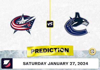 Columbus Blue Jackets vs. Vancouver Canucks Prediction, Odds, NHL Picks [1/27/2024]