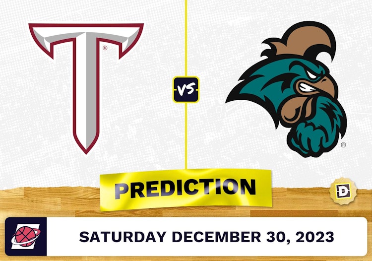 Troy vs. Coastal Carolina Prediction, Odds, College Basketball Picks  [12/30/2023]