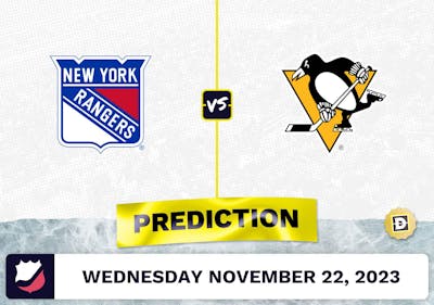 Rangers vs. Penguins Prediction and Odds - November 22, 2023