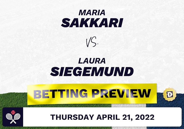 Maria Sakkari vs. Laura Siegemund Predictions - Apr 21, 2022