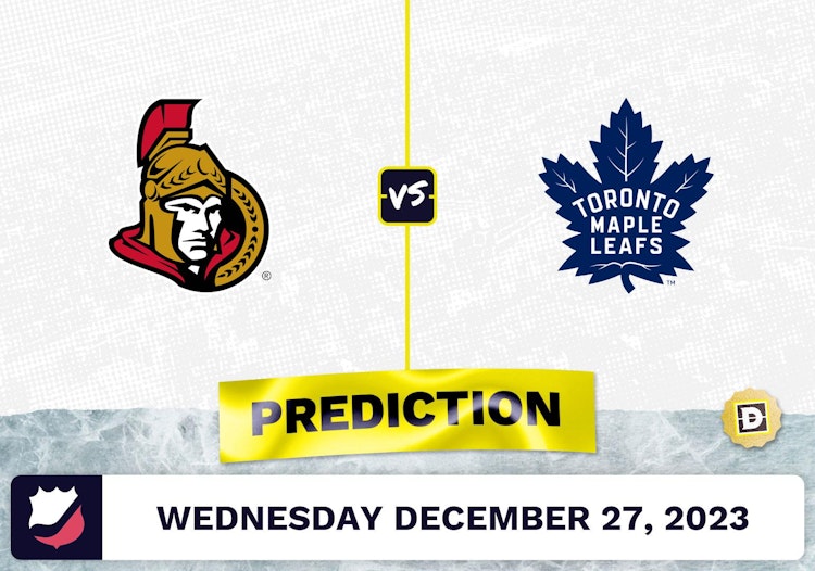 Ottawa Senators vs. Toronto Maple Leafs Prediction, Odds, NHL Picks  [12/27/2023]