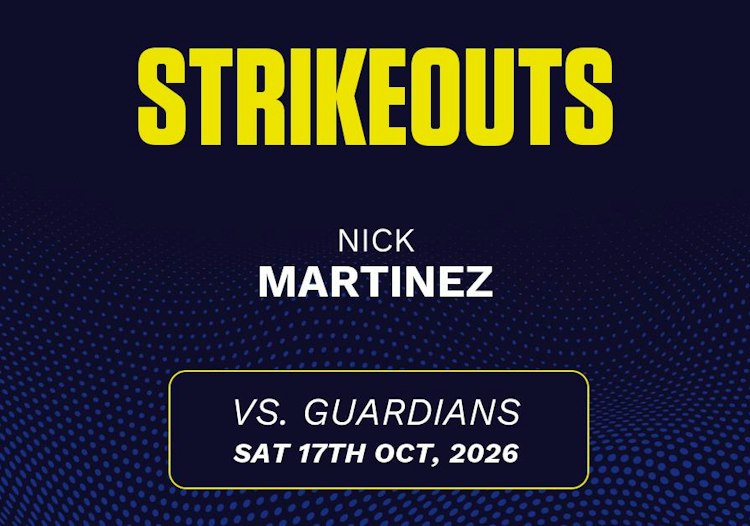 Nick Martinez projected stats for Saturday, October 17, 2026.