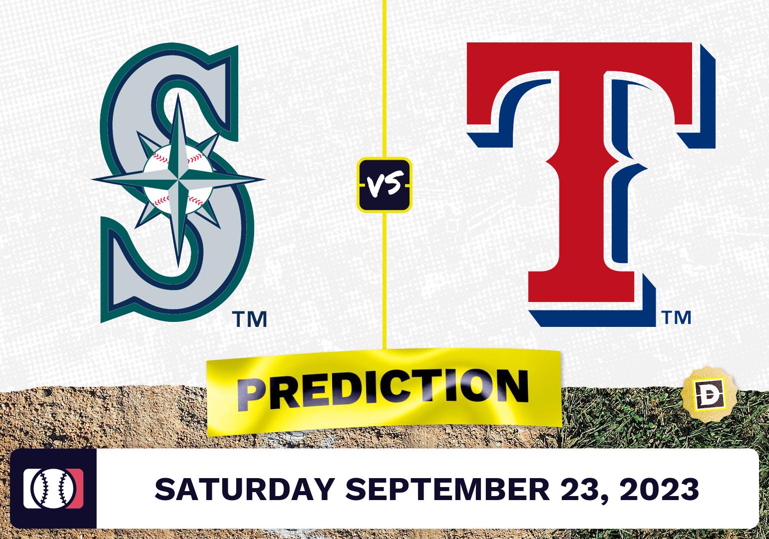 Mariners vs. Rangers Prediction for MLB Saturday [9/23/2023]