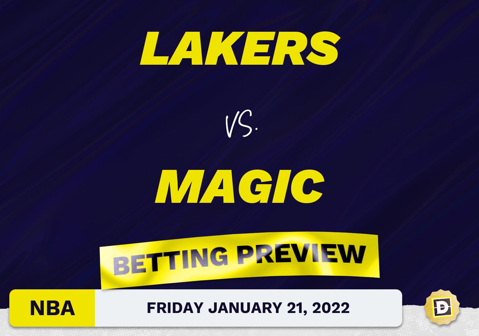 Lakers vs. Magic Predictions and Odds - Jan 21, 2022