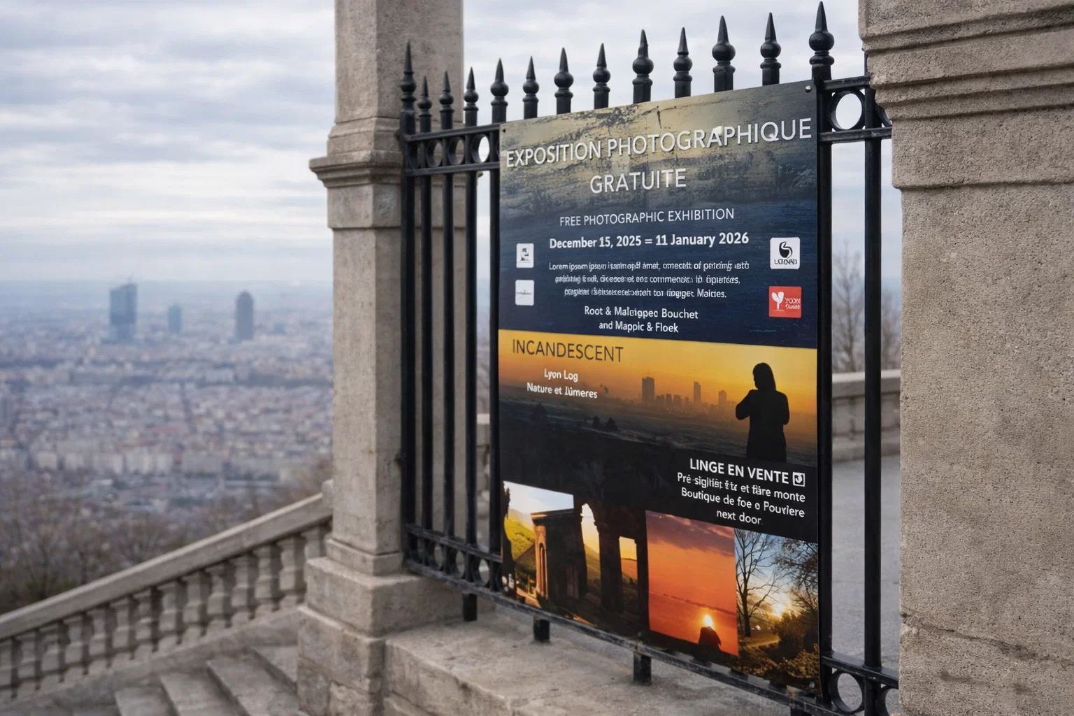 Panneaux Akilux et Dibond pour exposition photo