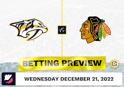 Predators vs. Blackhawks Prediction and Odds - Dec 21, 2022