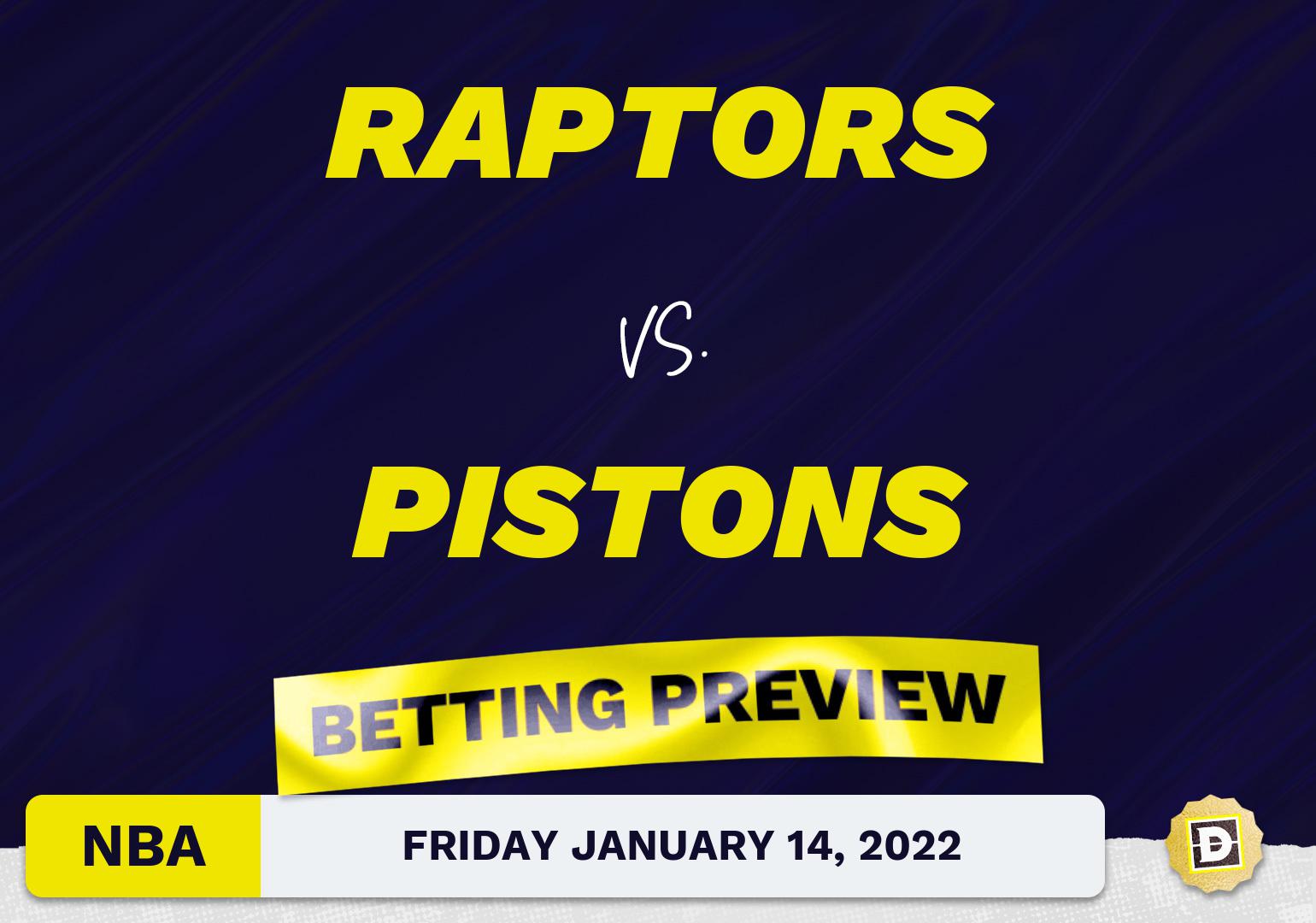Raptors vs. Pistons Predictions and Odds - Jan 14, 2022