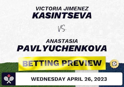 Victoria Jimenez Kasintseva vs. Anastasia Pavlyuchenkova Predictions - Apr 26, 2023