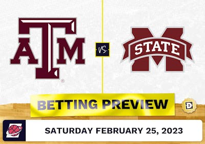 Texas A&M vs. Mississippi State CBB Prediction and Odds - Feb 25, 2023