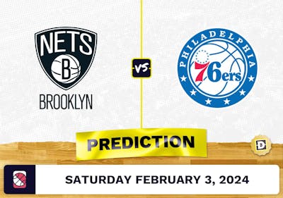 Brooklyn Nets vs. Philadelphia 76ers Prediction, Odds, NBA Picks [2/3/2024]