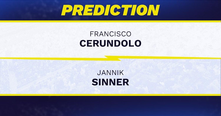 Francisco Cerundolo vs Jannik Sinner Tennis Prediction.