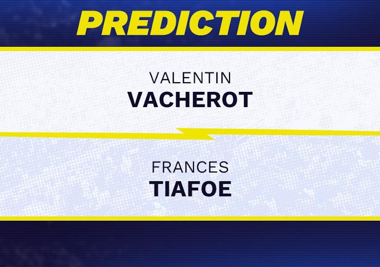 Valentin Vacherot takes on Frances Tiafoe in US Open 2026 action.
