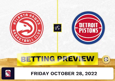 Hawks vs. Pistons Prediction and Odds - Oct 28, 2022