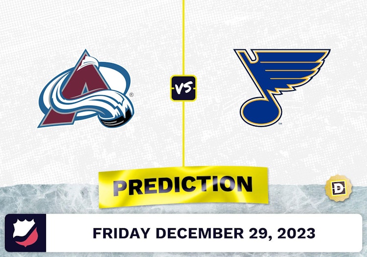 Colorado Avalanche vs. St. Louis Blues Prediction, Odds, NHL Picks  [12/29/2023]