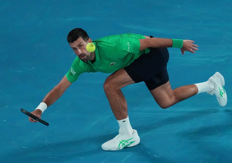 Australian Open 2026 tennis parlay on Day 5 featuring Novak Djokovic.