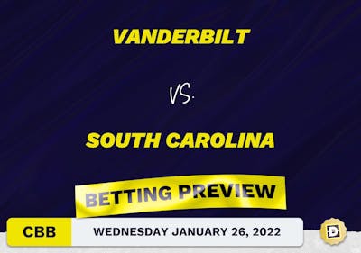 Vanderbilt vs. South Carolina CBB Predictions and Odds - Jan 26, 2022