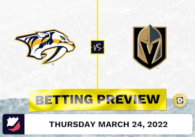 Predators vs. Golden Knights Predictions and Odds - Mar 24, 2022