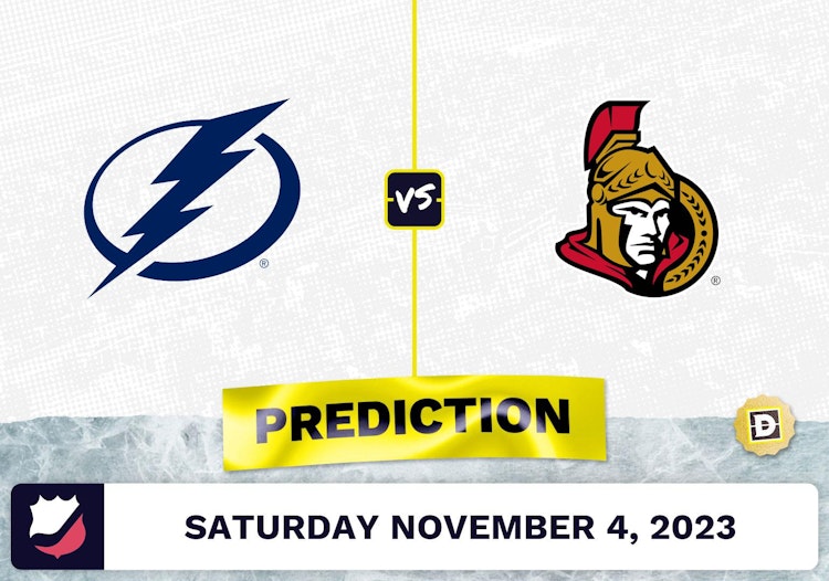 Lightning vs. Senators Prediction and Odds - November 4, 2023